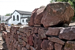New wall at Buchanan Memorial Hall – pic © Loch Lomond Studios